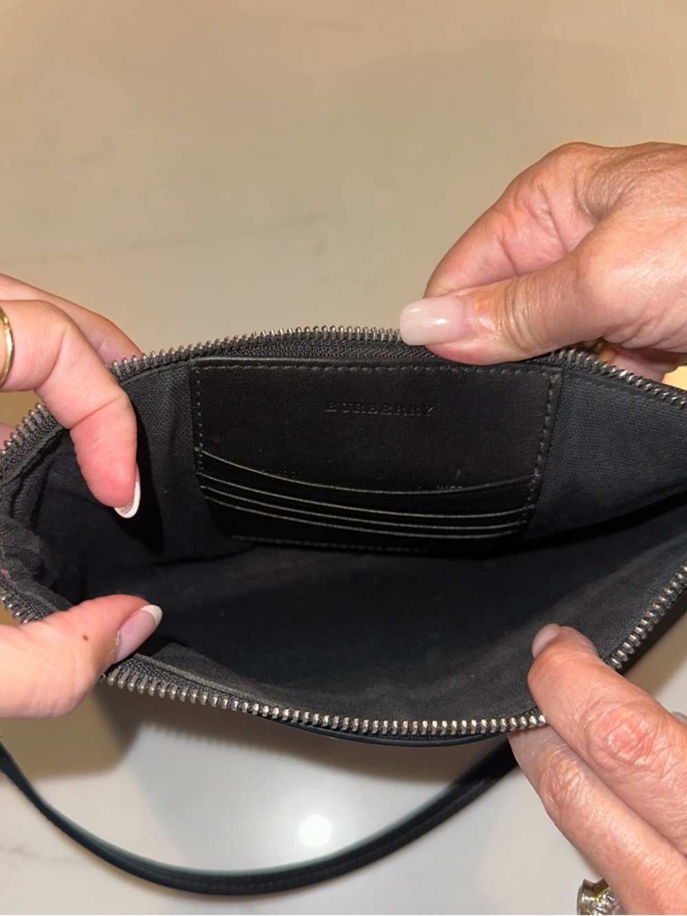 Burberry Canvas Check Peyton Crossbody - Picture 7 of 7